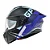 CAPACETE GP TECH A128 SV PULSE ARTICULADO BE YOURSELF PRETO/ROXO - Imagem 2