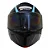CAPACETE GP TECH A128 SV PULSE ARTICULADO BE YOURSELF PRETO/ROXO - Imagem 3