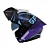 CAPACETE GP TECH A128 SV PULSE ARTICULADO BE YOURSELF PRETO/ROXO - Imagem 7
