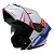 CAPACETE GP TECH A128 SV PULSE ARTICULADO BE YOURSELF BRANCO/AZUL - Imagem 1
