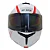 CAPACETE GP TECH A128 SV PULSE ARTICULADO BE YOURSELF BRANCO/AZUL - Imagem 7
