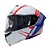 CAPACETE GP TECH A128 SV PULSE ARTICULADO BE YOURSELF BRANCO/AZUL - Imagem 8