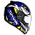 CAPACETE EBF NEW SPARK DRAGON PRETO/AZUL - Imagem 1