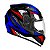 CAPACETE EBF NEW SPARK FLASH PRETO/AZUL - Imagem 1