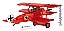 AVIÃO MILITAR ALEMAO FOKKER DR.1 BARAO VERMELHO ESCALA 1/32 BLOCOS PARA MONTAR COM 174 PCS - Imagem 4