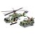 JEEP WILLYS MILITAR COM HELICOPTERO BLOCOS PARA MONTAR COM 250 PÇS - Imagem 2