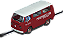 VW BUS T2B PORSCHE RENNDIENST PARA PISTA ELÉTRICA CARRERA - Imagem 1