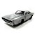 1968 DODGE CHARGER CINZA ESCOVADO FF 1/24 - Imagem 1