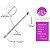 Kit 10 Espátula Dupla Empurrador Inox Profissional Manicure E Pedicure Cutemax - Imagem 2