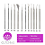 Kit Podologia Profissional C/ 12 Instrumentos Podóloga Aço Inox Cutemax - Imagem 1