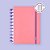 Caderno Inteligente G+ Linhas Brancas Rose Rosé - Imagem 3