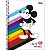 CADERNO UNIVERSITÁRIO 10M MICKEY RAINBOW 160 FOLHAS TILIBRA - Imagem 2