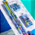 KIT ESCOLAR STITCH AZUL C/5 UN MOLIN - Imagem 1