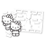 Quebra Cabeça de Colorir 3D Hello Kitty 10466 Leonora - Imagem 2