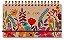 Planner Mini 2026 Floral Kraft Fina Idéia - Imagem 1