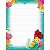 Bloco Papel de Carta Princesas 50F Tilibra - Imagem 2