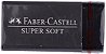 Borracha Dust Free Preta SuperSoft Faber-Castell - Imagem 1