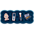 Estojo de Silicone com Pins Azul Bruna Tavares Leonora - Imagem 1
