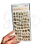 Adesivo Decorativo Letras Dourada Uniso - Imagem 1