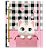 Caderno Argolado Colegial Cute Cat 80F Cadersil - Imagem 3