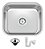 Cuba Inox Tramontina Basic 40 BL Polido 40x34x14cm - Imagem 1