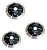 Kit 3 Discos Curvos Diamantados para Porcelanato e Mármore - Imagem 1
