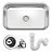 Cuba Inox Tramontina Lavínia 56 BL Polido 56x34x14cm - Imagem 1