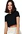 Cropped Feminino Manga Curta Gola Redonda em 100% Algodão - Imagem 1