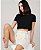 Cropped Feminino Manga Curta Gola Redonda em 100% Algodão - Imagem 5
