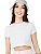 Cropped Feminino Manga Curta Gola Redonda em 100% Algodão - Imagem 3