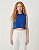 Cropped Feminino Regata em Algodão Gola Redonda - Imagem 18