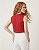 Cropped Feminino Regata em Algodão Gola Redonda - Imagem 4
