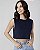 Cropped Feminino Gola Redonda em 100% Algodão - Imagem 5