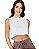Cropped Feminino Gola Redonda em 100% Algodão - Imagem 1