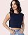 Cropped Regata Básico Gola Redonda Algodão - Imagem 16