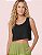 Cropped Feminino Regata em Algodão Decote U - Imagem 3