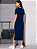 Vestido Feminino Midi Manga Curta Gola Redonda em 100% Algodão - Imagem 6