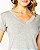 Blusa Feminina Algodão Decote V - Imagem 4