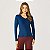 Blusa Feminina Decote V Manga Longa - Imagem 5