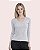 Blusa Algodão Decote V Manga Longa - Imagem 6