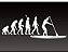Adesivo Stand Up Masculino - Evolução - Imagem 2