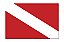 Adesivo Refletivo Bandeira de Mergulho - Imagem 1