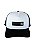 Boné Trucker Basic Preto e Branco Raccon - Imagem 2