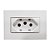 Tomada P/ Moveis Margirius 2p T Branca 10a 250v - Imagem 1