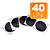 Remendo Para Câmera de Ar 80MM 40 Unidades - TBR4 SCHEBOR - Imagem 3