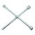 CHAVE DE RODA CRUZ 28PUV 17X19X21POL. C/ QUADRADO - GEDORE - Imagem 1