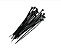 ABRACADEIRA NYLON PRETA 150X7,2 (C/ 50) - Imagem 1