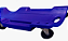 CARRO P/ MECANICO C/ ESTEIRA GIRATORIA E ENCOSTO (AZUL) - Imagem 2