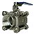 REGISTRO DE ESFERA TRI PAR. 1 1/4 INOX 304 PASS.PLENA BREMEN - Imagem 1