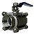 REGISTRO DE ESFERA TRI PAR. 1 1/2 INOX 304 PASS.PLENA BREMEN - Imagem 1